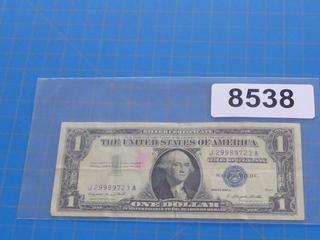 (1) US One Dollar Bill Series 1957A