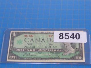 1967 Canadian One Dollar Bill
