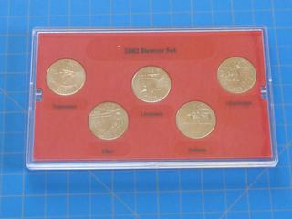 US 2002 Denver Mint Quarters w/ Case   and Certificate of Authenticity