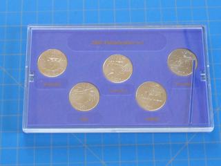 US 2002 Philadelphia Mint Quarters w/ Case   and Certificate of Authenticity