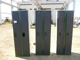 (3) Lockers, 2 Ft, x 1 Ft. x 6 Ft (Row 4)