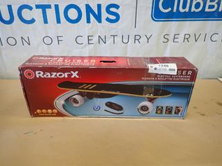 Unused Razor X Cruiser Electric Skate Board, 16 Km/Hr. Maximum Speed
