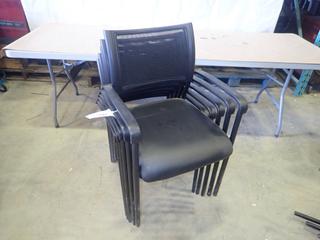 (5) Stacking Office Chairs (Row 4)