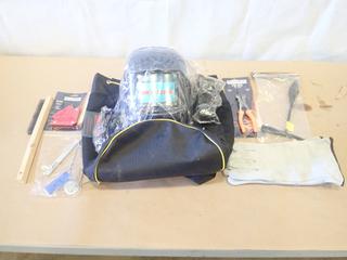 Unused Power Weld Welders Helmet, Accessories and Bag (D2)