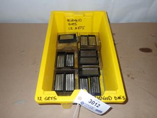 (12) Sets of (4) Ridgid Pipe Threader Dies (E1)