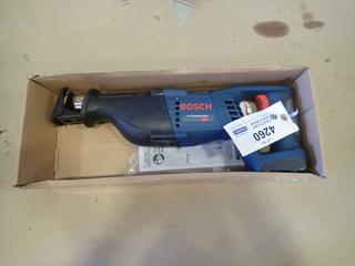 Unused Bosch CRS180 18 V Cordless Reciprocating Saw with Manual (E1)