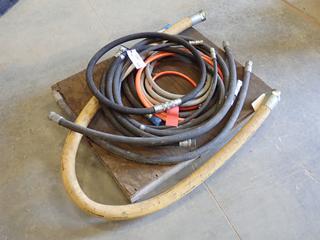 Qty of Assorted Crimped Fitted Hoses, Various Sizes and Lengths (Row 3)