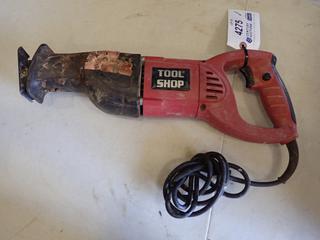 Tool Shop Reciprocating Saw, Model JIF-B0-150G  c/w 120V, 60 Hz, 7A, 0-2400/Min,  Maximum Cutting Depth 4 1/2 In. (A1)