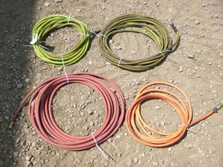 (4) Flexilla 3/8 In. 300 PSI Hose, (1) Grip Hybrid 3/8 In. 300 PSI Air Hose, (1) Goodyear 3/8 In. 250 PSI Hose (Row 4)