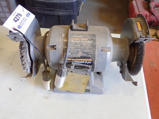 Craftsman 8 In. Bench Grinder c/w 1 HP, 5/8 In. Arbor, 8 In. x 1 In. 5 /8 In. Wheels, 7.7 Amps, 3450 RPM, 120V, 60 Hz (A1)