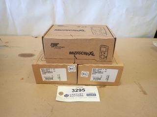 (3) Unused Honeywell BW Technologies Gas Alert Micro Clip XL Gas Monitors (A1)