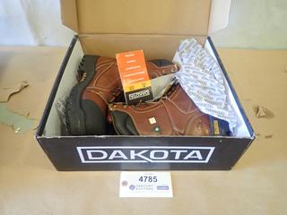 Unused Dakota Mammoth 8 In. CTCP Steel Toe Work Boots, Size Men's 14 (A1)