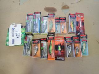 Qty of Unused Assorted Rapala Fishing Hooks and Power Pro Fishing Line, 150 Yards, 20 Lb Test (A1)