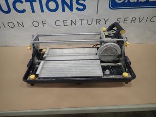 Mastercraft 7 In. Sliding Wet Tile Saw, 18 1/2 In. x 15 5/8 In. Table Surface (Y4)