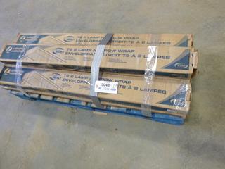 (7) Unused Lithonia Lighting T8 2 Lamp Narrow Wrap Lights (J-2-2)