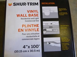 Shur-Trim Vinyl Wall Base For Residential and Light Commercial Use, 4 In. x 10 Ft. (B2)