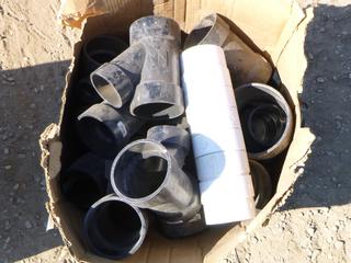 Box Containing Assorted PVC Fittings (Row 3)
