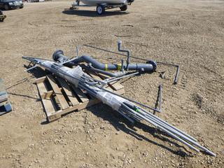 Qty of 3/4 In. PVC Pipe, Various Lengths, (1) 4 IN. PVC Custom Pipe (Row 4)