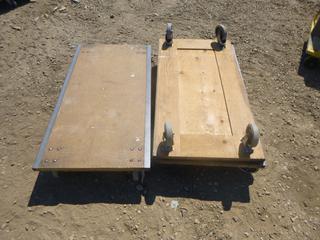 (3) 2 Ft. x 46 In. Dollies on Wheels (Row 3)