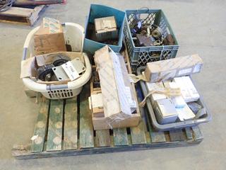 Qty of Assorted Hydraulic Parts, Motors, Valves, Filters Casters, Electronic Controls and More (H)