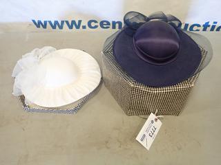 (2) Women's Hats c/w Hat Box (G2)