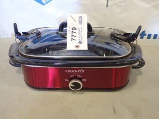 Red 'Crock Pot' Slow Cooker, 270 W, 9 In. x 13 In. (F2)