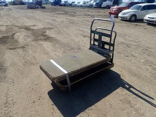 (2) Metal Frame, Plywood Shelf Push Carts, 5 Ft. x 26 In. (Row 3)