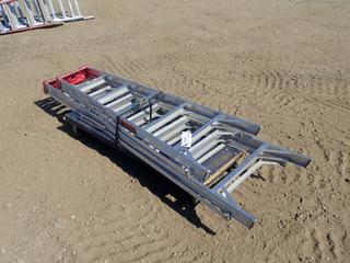 (2) Eagle Pro Stepladders: (1) 8 Ft, (1) 6 Ft. and Furniture Cart (West Fence) 
