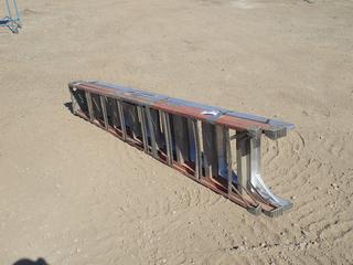 Louisville Fiberglass 8 Ft. Stepladder and 8 Ft. Aluminum Stepladder (West Fence) 