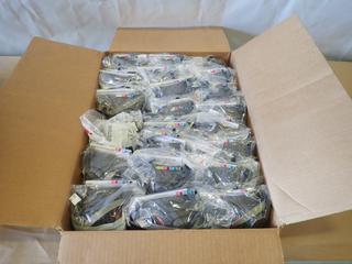 (23) Unused 3M 6300/07026 Half Face Piece Respirator Masks, Size Large (P-2-1)
