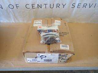 (24) Unused 3M 6300/07026 Half Face Piece Respirator Masks, Size Large (P-2-1)