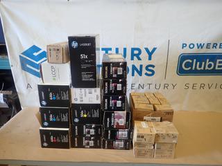 Qty of Unused HP, Lexmark, Xerox, Printer Toner Cartridges: Assorted Models and Colours, Etc. (P-2-1)