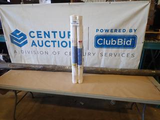 (6) 3 Ft. x 100 Ft. Dupont Tyvek Homewrap and (1) 9 Ft. Roll (A Back)