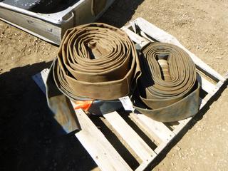 (3) 4 In. Water Discharge Hose, Various Lengths (ROW 4)