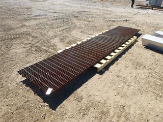 Steel Grate, 15 Ft. x 3 Ft. (West Fence) 