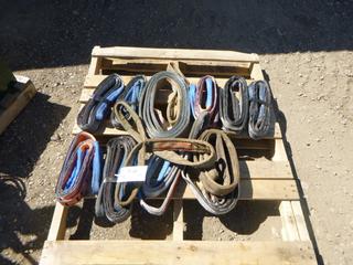 Qty of Lifting Straps, Various Lengths and Sizes (ROW 4)