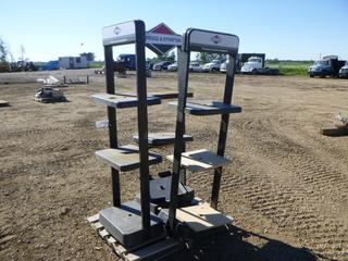 (3) Briggs & Stratton 3 Tier Display Shelves *Note: Some Shelves Cracking/Breaking* (Row 4)