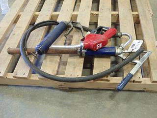 Hand Pump with Unused Nozzle and Grease Gun (E2)
