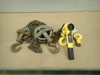 Proloc 51-7120 1 Ton Chain Hoist c/w 1 Ton Differential Hoist (M Front)