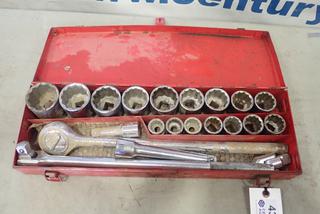 3/4 In. Drive SAE Socket Set, 21 Pcs (E2)