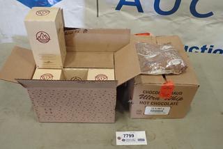 (2) Boxes of House Blend Coffee Pods, (1) Box of Hot Chocolate  (G2)