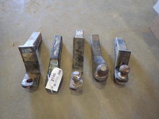 (2) 2 In. Ball Hitches, (1) 2 5/16 In. Ball Hitch And (2) Drop Hitches (Y)