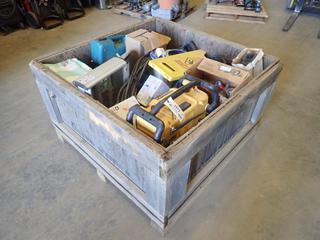 Qty Of Assorted Power Tools, Safety Supplies, Welding Regulators, Cables, Hoses And Empty Cases (T-1-3)