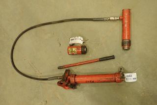 (2) Hydraulic Rams and Pump (X)