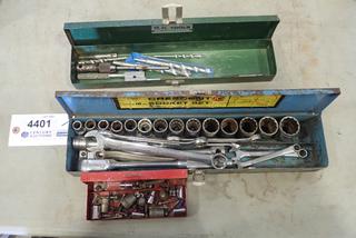 1/2 In. Socket Set, (2) Extra Tool Boxes w/ Contents  (G2)