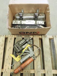 Valve Covers For Chevrolet, Grease Gun, Calking Gun, Drill Press Vise (DOOR 4)