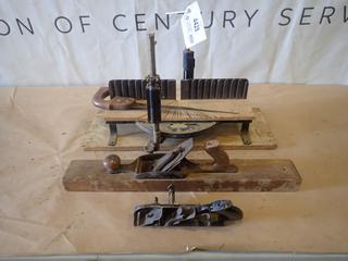 Qty Of Antique Hand Tools Includes: Stanley No 60 Miter Box, Stanley No 78 Hand Planer And Wood Hand Planer (B2)