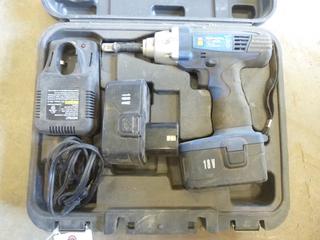 Power Fist 1/4 In., 18V, Cordless Impact Driver c/w (2) Batteries and Charger (A1)