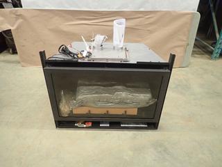 Lennox EDV135 Direct Vent Gas Fireplace Heater Insert w/ Log Set *Unused* (DOOR 4)