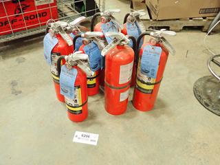 (8) Fire Extinguishers, 3-5 Lb., 5-1 Lb., All Gauges Show Full (W2)